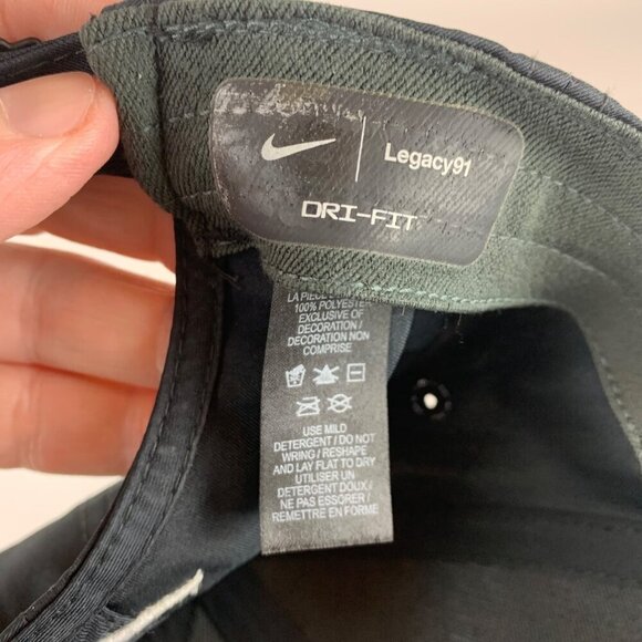 Nike Golf Dri Fit Legacy91 Mens Black Strapback Adjustable Hat - Picture 5 of 5